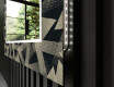Oglinda LED decorativa perete salon - Dotted Triangles #11