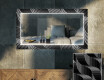 Moderna oglinzi decorative cu leduri perete salon - Dark Wave