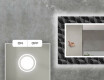 Moderna oglinzi decorative cu leduri perete salon - Dark Wave #4