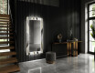 Oglinda cu LED decorativa perete hol - Waves #2