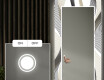 Oglinda cu LED decorativa perete hol - Waves #4