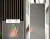 Oglinda cu LED decorativa perete hol - Waves #5