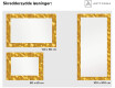 Oglinda cu LED decorativa perete hol - Gold Triangles #6