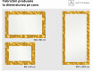 Oglinda cu LED decorativa perete hol - Gold Triangles #2