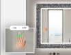 Baie decoratiune oglinda cu LED moderna - Dotts #5