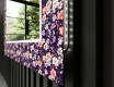 Oglinda baie cu leduri decorativa perete - Elegant Flowers #11