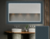 Oglindă decorativă cu iluminare de fundal pentru baie - Elegant #1