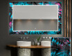 Baie decoratiune oglinda cu LED moderna  - Fluo Tropic #1