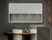 Baie decoratiune oglinda cu LED moderna  - Golden Lines