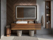 Baie decoratiune oglinda cu LED moderna  - Golden Lines #12