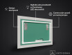 Baie decoratiune oglinda cu LED moderna  - Golden Lines #3