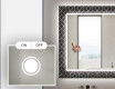 Baie decoratiune oglinda cu LED moderna  - Golden Lines #4
