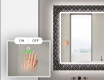 Baie decoratiune oglinda cu LED moderna  - Golden Lines #5
