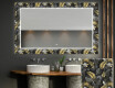 Baie decoratiune oglinda cu LED moderna  - Goldy Palm #1