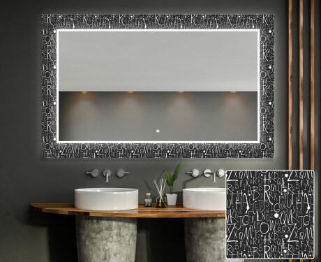 Oglinda baie cu leduri decorativa perete - Gothic #1