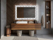 Oglinda baie cu leduri decorativa perete - Industrial #12