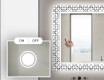 Oglinda baie cu leduri decorativa perete - Industrial #4