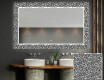 Baie decoratiune oglinda cu LED moderna  - Letters