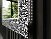 Baie decoratiune oglinda cu LED moderna  - Letters #11