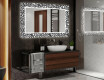 Baie decoratiune oglinda cu LED moderna  - Letters #2