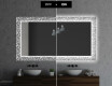 Baie decoratiune oglinda cu LED moderna  - Letters #7