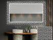 Baie decoratiune oglinda cu LED moderna - Triangless