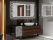 Baie decoratiune oglinda cu LED moderna - Triangless #2