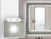 Baie decoratiune oglinda cu LED moderna - Triangless #4