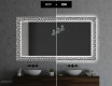 Baie decoratiune oglinda cu LED moderna - Triangless #7