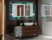 Oglinda baie cu leduri decorativa perete - Tropical #2