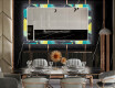 Oglinda LED decorativa pentru sala de mese - Abstract Geometric #12