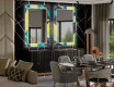 Oglinda LED decorativa pentru sala de mese - Abstract Geometric #2