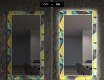 Oglinda LED decorativa pentru sala de mese - Abstract Geometric #7