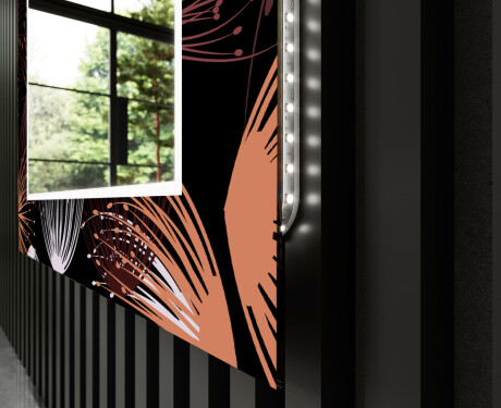 Oglinda LED decorativa perete salon - Dandelion #11