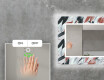 Oglinda LED decorativa perete salon - Leaves #5