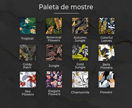 Oglinda LED decorativa perete salon - Leaves #8