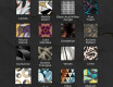 Oglinda LED decorativa perete salon - Leaves #9