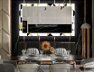 Oglinda LED decorativa pentru sala de mese - Geometric Patterns #12