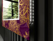 Moderna oglinzi decorative cu leduri perete salon - Gold Mandala #11