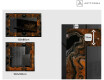 Decoratiune oglinda cu LED moderna - Mosaic Dreams #2