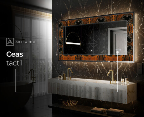 Decoratiune oglinda cu LED moderna - Mosaic Dreams #6