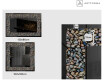 Decoratiune oglinda cu LED moderna - Natural Stones #2