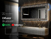 Decoratiune oglinda cu LED moderna - Natural Stones #7