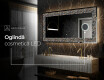 Decoratiune oglinda cu LED moderna - Natural Stones #8