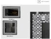 Decoratiune oglinda cu LED moderna - Geometric Symphony #2