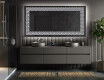 Decoratiune oglinda cu LED moderna - Geometric Symphony #5