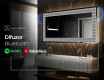 Decoratiune oglinda cu LED moderna - Geometric Symphony #7