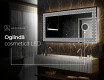 Decoratiune oglinda cu LED moderna - Geometric Symphony #8
