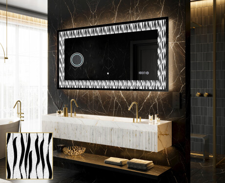 Decoratiune oglinda cu LED moderna - Vintage Vibes