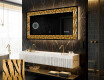 Decoratiune oglinda cu LED moderna - Midnight Mirage